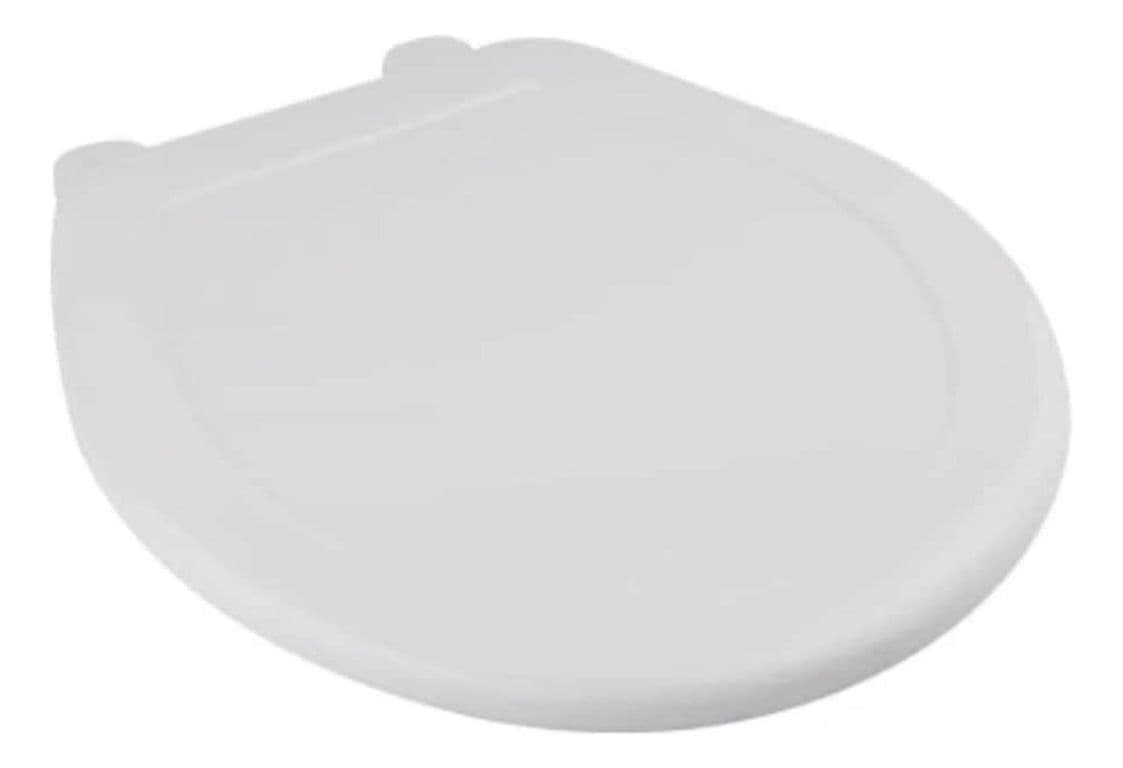 Tapa Bano WC Asiento Inodoro Redondo Universal 42x39x4 CM Blanco