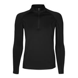 Polera Dry Fit Manga Larga Con Cierre Pale Negro Mujer Negro S