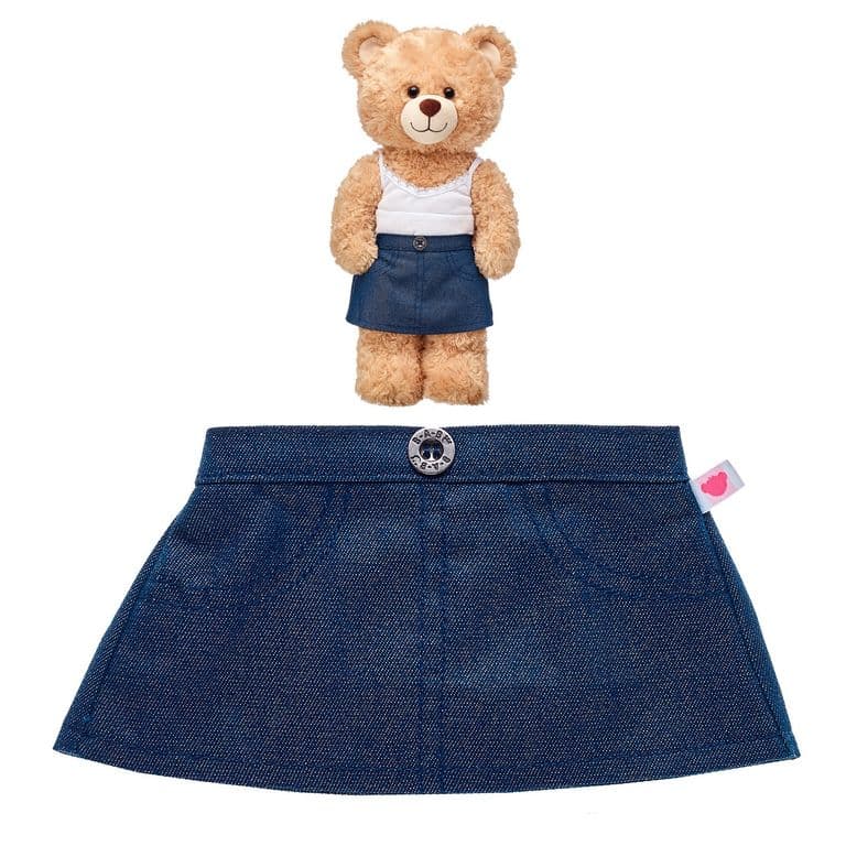 Pollera blue jeans para peluches