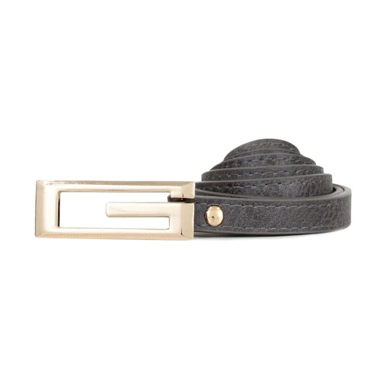 Cinturon delgado de mujer Nilo gris Paris Gris M