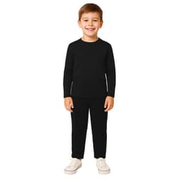 Conjunto Micropolar Primera Capa Blanford Ninos Negro 2