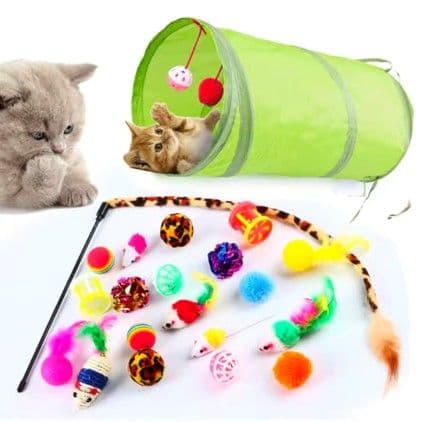 Set De 21 Juguetes Gatos, Raton, Anti Estres, Bolas Y Otros