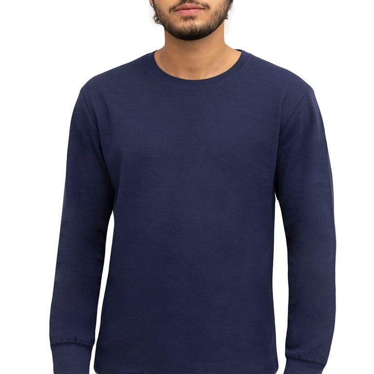Camiseta Tejido Panal Azul Azul S