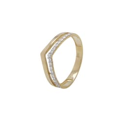 Anillo Compromiso de Oro 18Kt Corona Princess Circon Amarillo 15