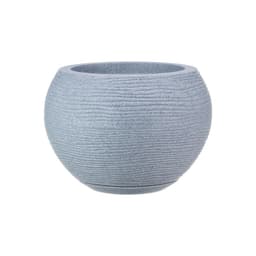 MACETERO GRIS CLARO FLORENCIA 19CM ALTO CON PLATO