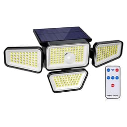 Foco Led Solar Exterior Sensor 4 Direcciones Luz Calida - Blanco
