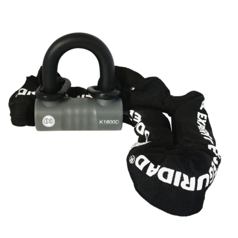 Candado Bicicleta U Lock Bike K1800D Con Cadena 10mm X 1,1m Llave Disco