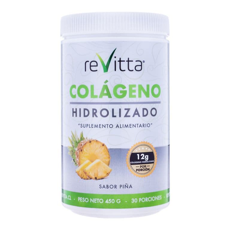Colageno Hidrolizado + Vitaminas - pina 450 grs 30 servicios - Revitta