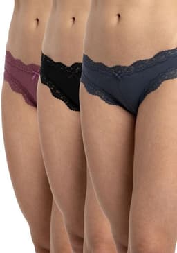 Pack 3 x calzon culotte algodon P314.028-AZU Azul 2XL