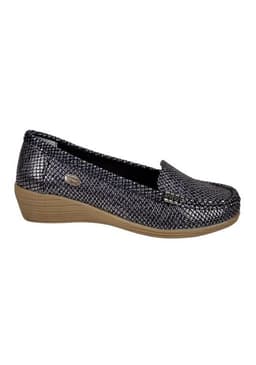 Mocasin Cuero Helen Negro Negro 40