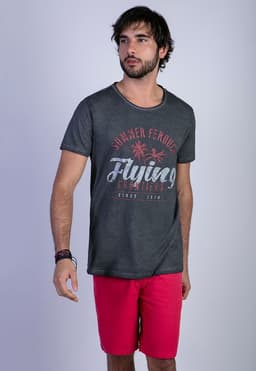 Polera Dirty Wash Seatle Negro Negro S
