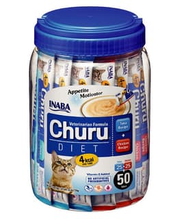 Churu Diet Gatos Sabor Pollo Y Atun Frasco Con 50 Unidades