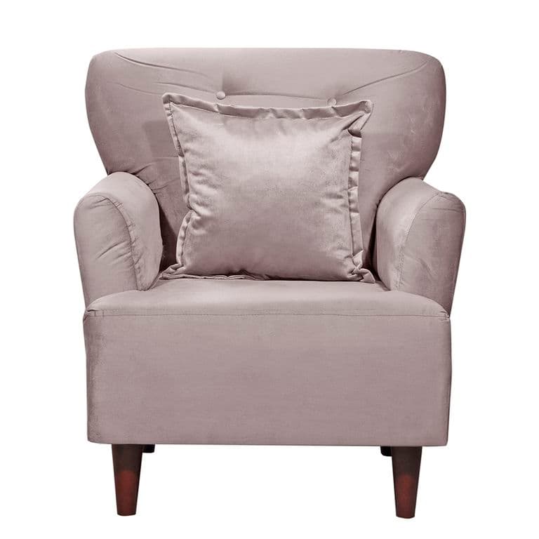 Sillon 1c York Felpa Beige 75x55x95
