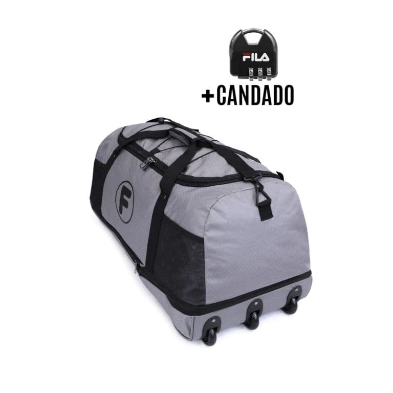 Bolso enrollable Goliat 130 ltrs + candado gris Gris XL