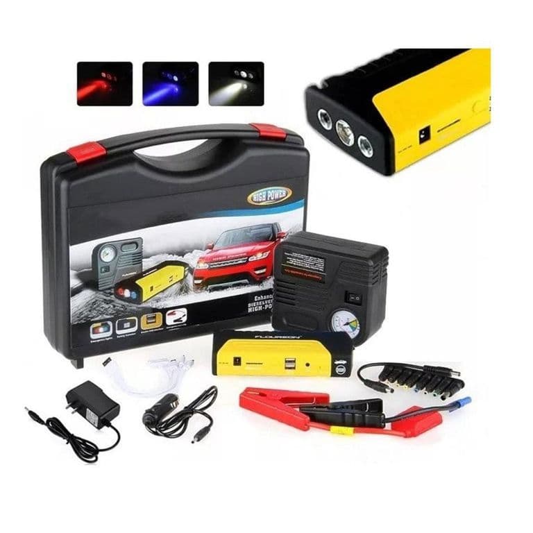 PARTIDOR DE BATERIA CON INFLADOR DE LLANTAS 12V