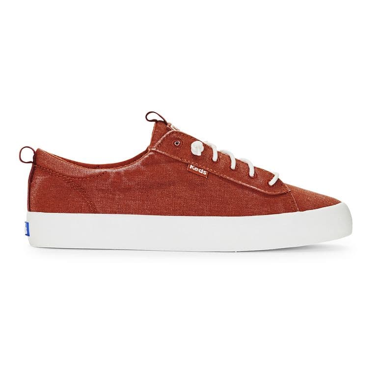 Zapatilla Casual Mujer Kickback Roja Coral 35