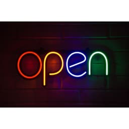 LETRERO ESTILO NEON OPEN (COLORES/USB/35.5X60.9CM)