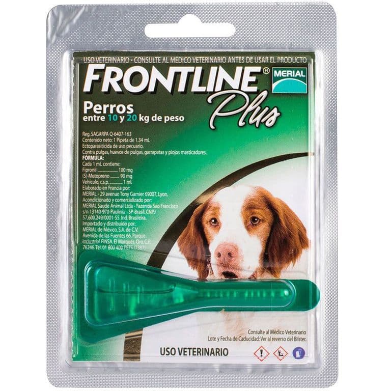 Frontline Plus Pipeta Perro De 10 A 20 Kg PulgasY Garrapata