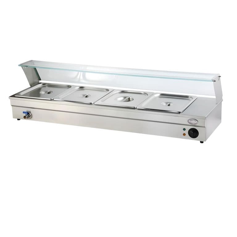 Vitrina de Calor Bano Maria Sobremesa 4 x GN 1/2