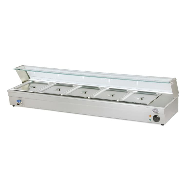 Vitrina de Calor Bano Maria Sobremesa 5 x GN 1/2