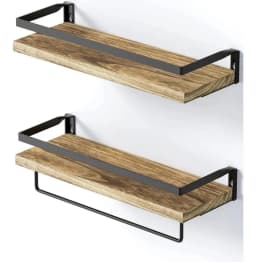 Repisas Minimalistas De Madera Modernas X2 Estantes