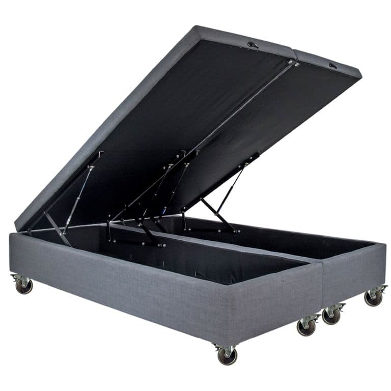 Base De Cama Baul King con Ruedas Pyton