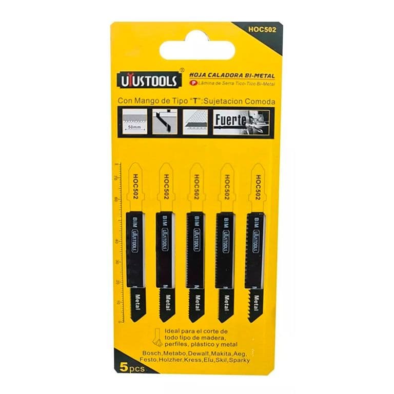 Set Jgo De Hojas Bimetal P Sierra Caladora 5pcs Uyustools