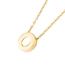 Collar de Oro 18kt Letra O Amarillo 50