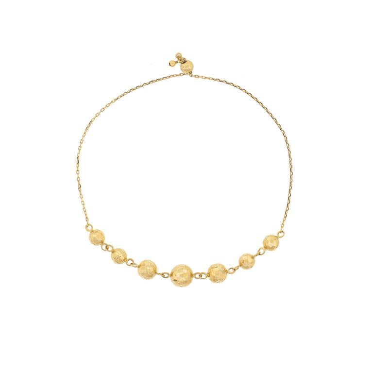 Pulsera de Oro 18kt Facetada Amarillo 21