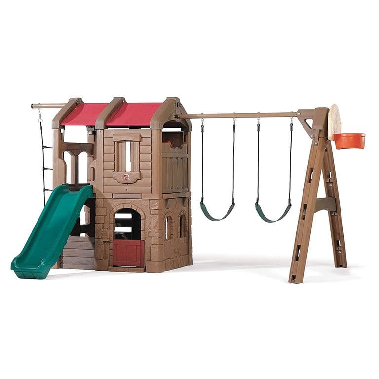 Columpio y Casa de Juego Infantil Adventure Lodge Step2