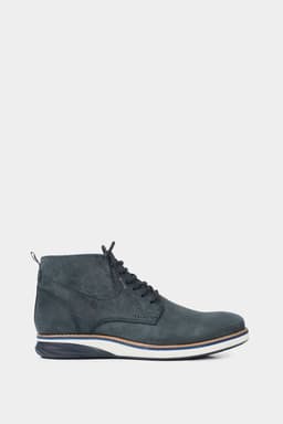 Velez Botas Casual Play Cuero Hombre Efecto Envejecido Azul Azul 38