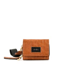 Billetera cierre exterior odzun camel Marron TALLA UNICA