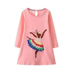Vestido Manga Larga Coral 2