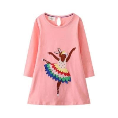 Vestido Manga Larga Coral 2