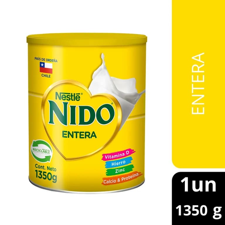 Leche En Polvo Nido Entera 1350g