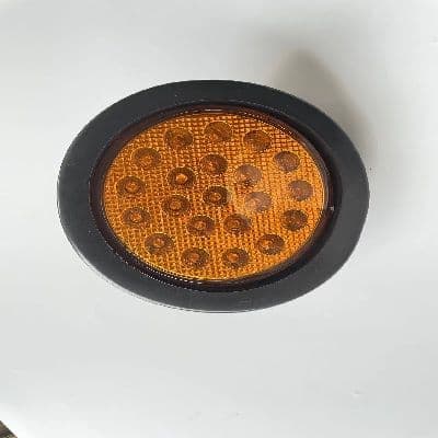 4" Diametro Farol de 21 LED Multivoltaje Ambar