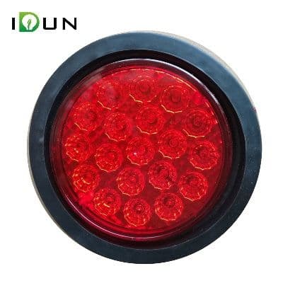 4" Diametro Farol de 19 LED Multivoltaje Rojo