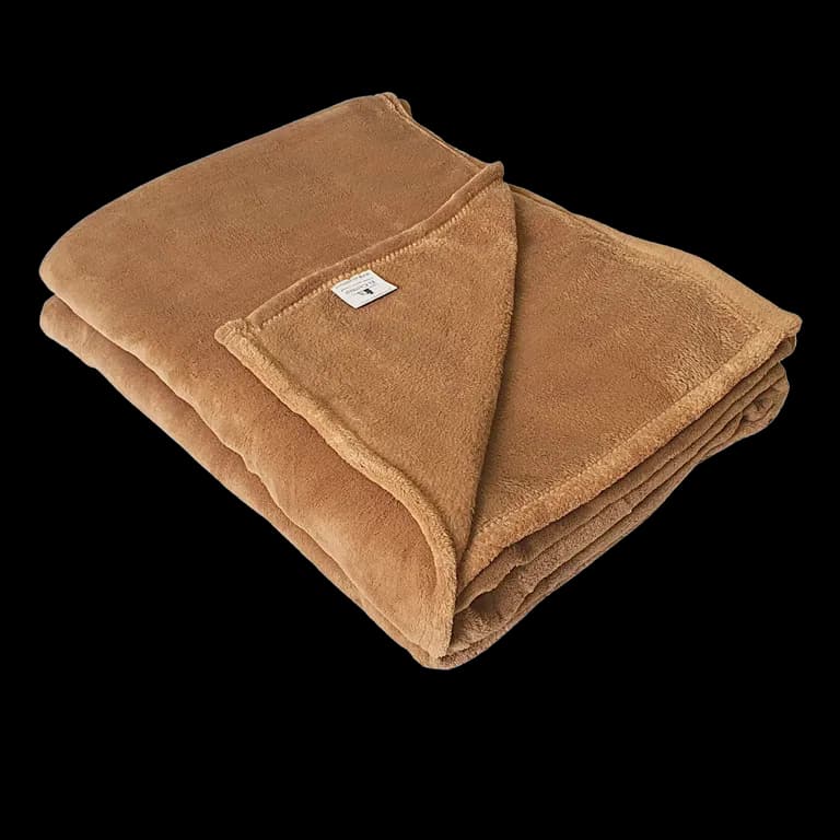 Frazada polar Flannel Beige 2 plazas