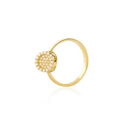 Anillo de Oro 18kt Circonita Sello Amarillo 15