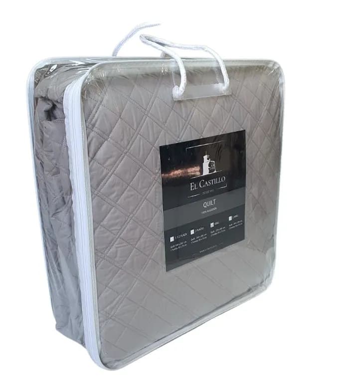 Quilt 100 Algodon Gris King