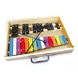 METALOFONO 25 NOTAS COLOR CAJA MADERA ALAGUEZ.