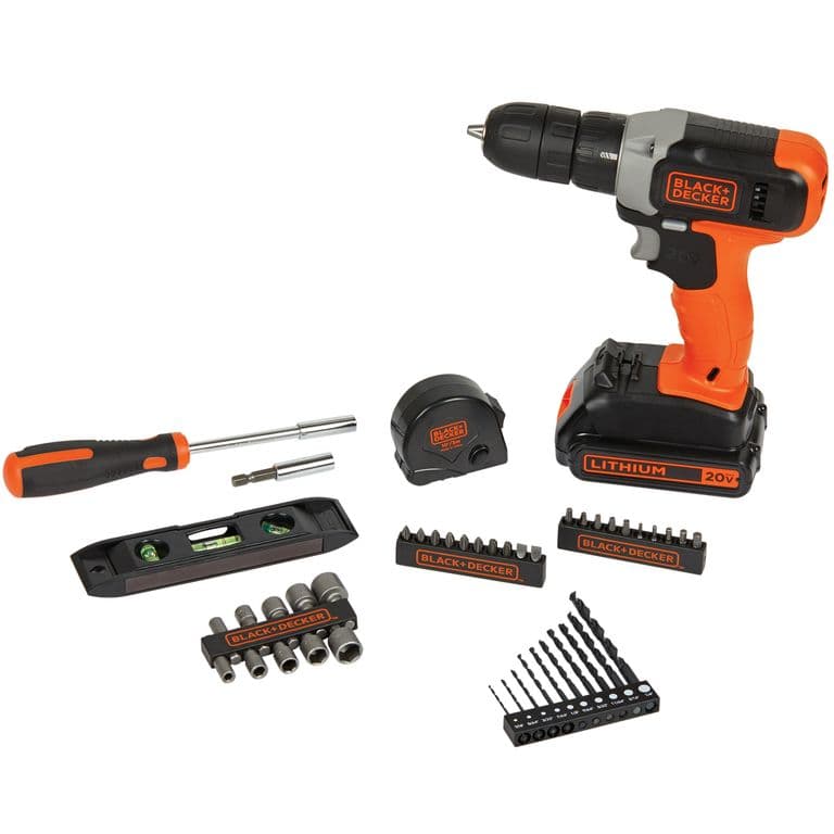 Taladro Rotacion 20V + 44 Acc BCD70250PK-B2C
