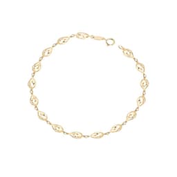 Pulsera de Oro 18kt Caracol Amarillo 19