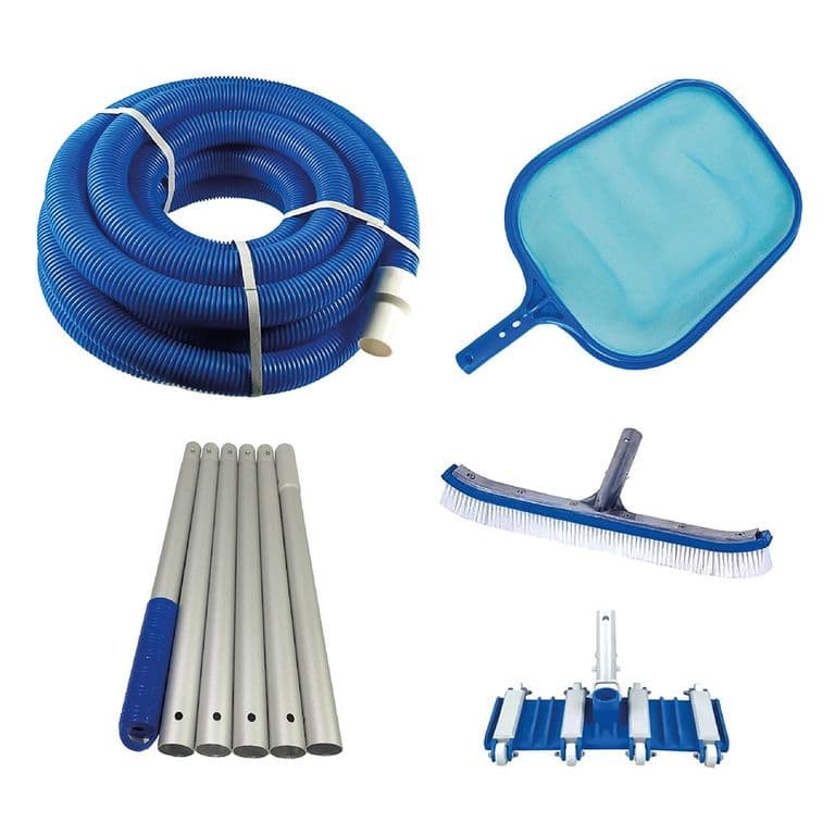 Limpiafondos Piscina + Pertiga 2.4m + Accesorios.