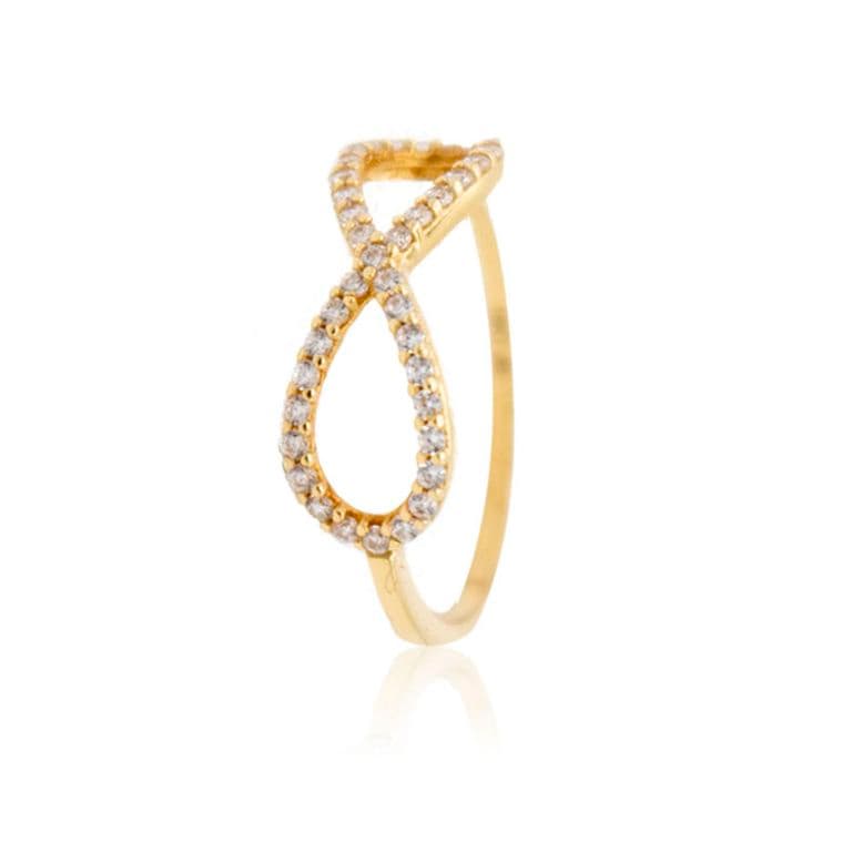 Anillo de Oro 18kt Modelo Infinito Amarillo 12