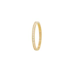 Anillo Compromiso de Oro 18Kt Sin Fin Circonitas Amarillo 12