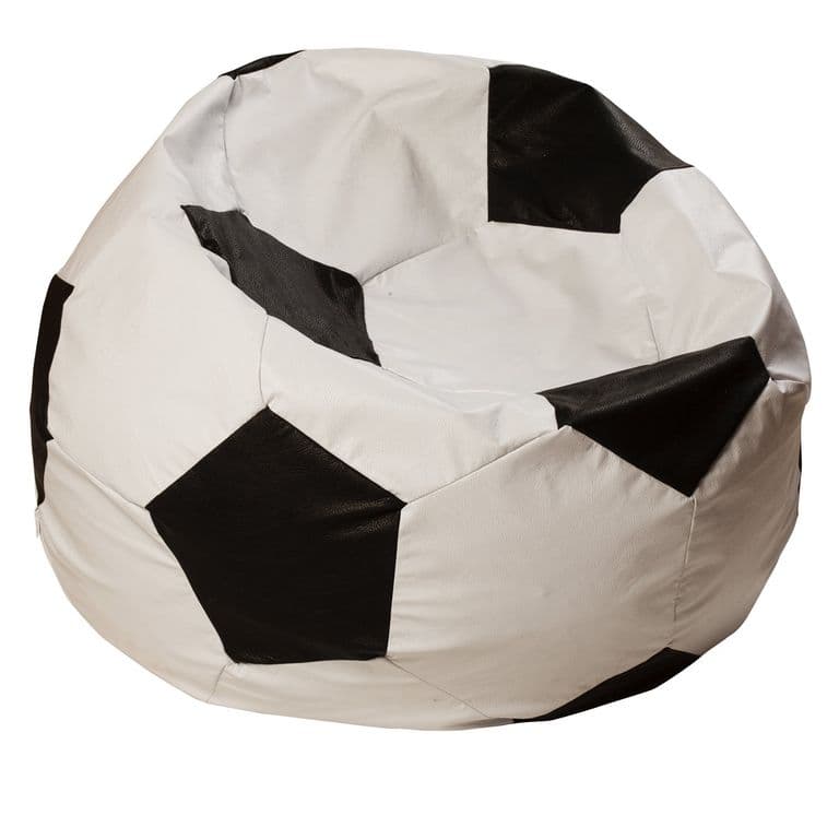 Pouf Pera Infantil Eco Cuero Futbol 50x50x50 cm Maxima Design