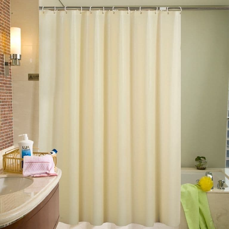 Forro Cortina De Bano Beige PVC 180 x 180