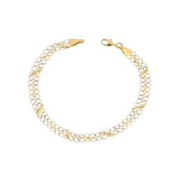 Pulsera de Oro 18kt Encadenado Amarillo 19