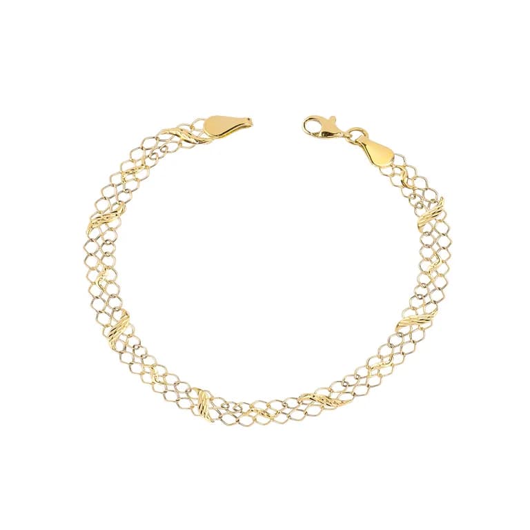 Pulsera de Oro 18kt Encadenado Amarillo 19
